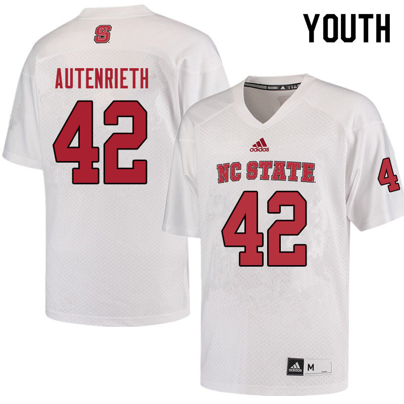Youth #42 Dylan Autenrieth NC State Wolfpack College Football Jerseys Sale-Red